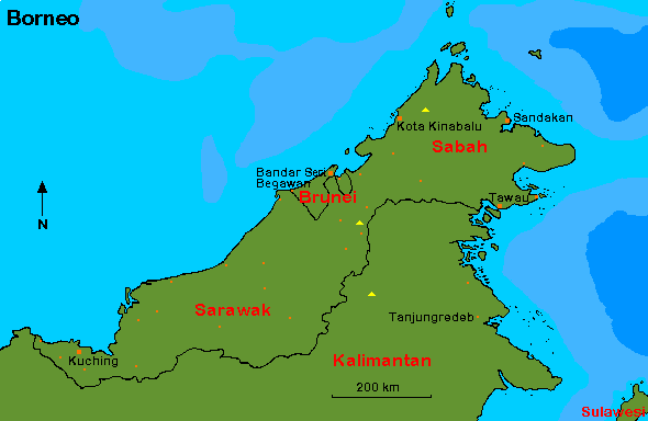 Sabah map